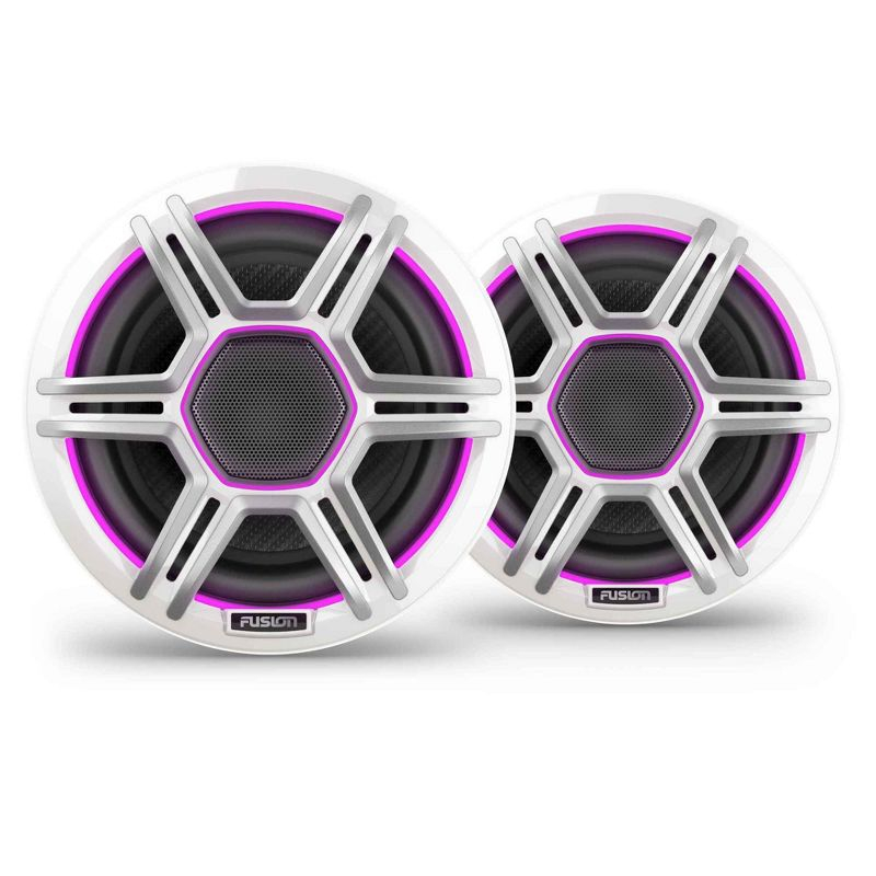 Garmin Fusion Apollo AP-FL65SPW 6.5" LED Marine Speakers Sport Grills, White, Pair