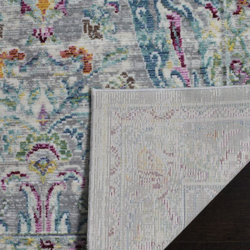Mystique MYS925 Power Loomed Area Rug Grey / Light Blue 6' X 9' - Safavieh.