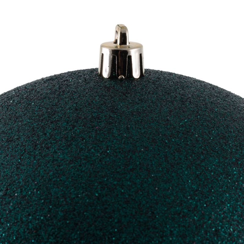 Vickerman 6" Midnight Green 4-Finish Ball Ornament Assortment, 4 per Box