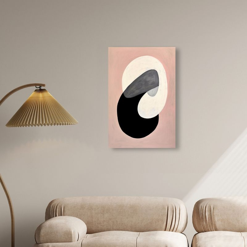 Art Remedy Standard Locks Contemporary Shapes Abstract Wall Art, 20" x 30", Gallery Wrapped