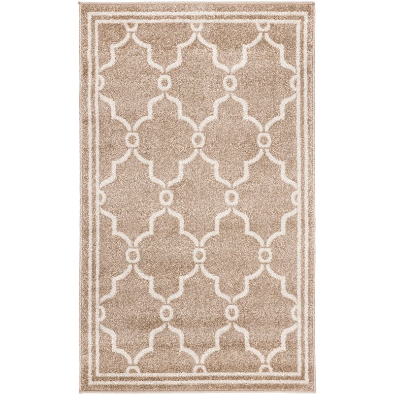 Amherst AMT414 Power Loomed Indoor Accent Rug - Wheat/Beige - 3'x5' - Safavieh