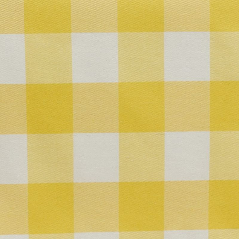 Saro Lifestyle Cotton Blend Buffalo Plaid Table Napkins (Set of 4), Yellow, 20" x 20"