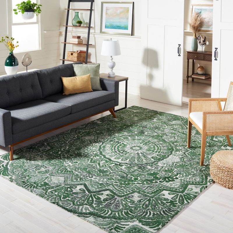 Marquee MRQ110 Hand Tufted Area Rug - Green/Ivory - 8'x10' - Safavieh.