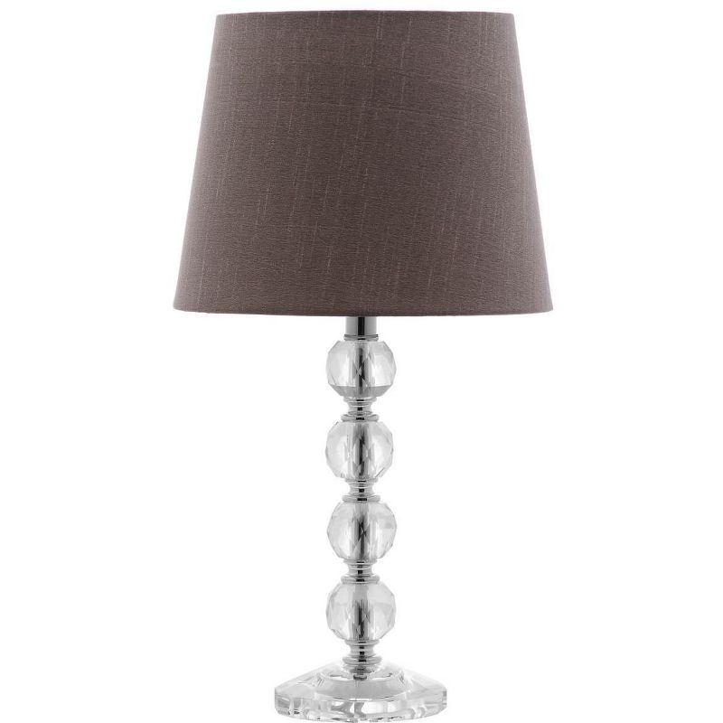 Nola 16 Inch H Stacked Crystal Ball Lamp (Set of 2) - Clear - Safavieh.