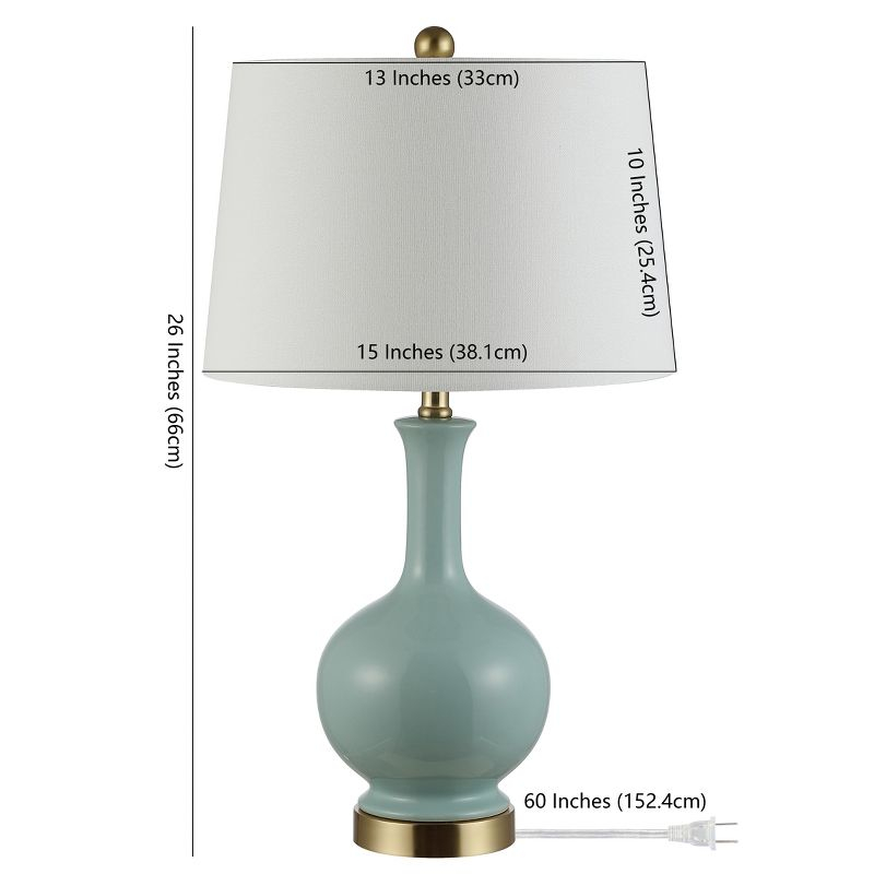 Bowie Table Lamp - 26 Inch Height - TBL4346 - Robins Egg Blue - Safavieh