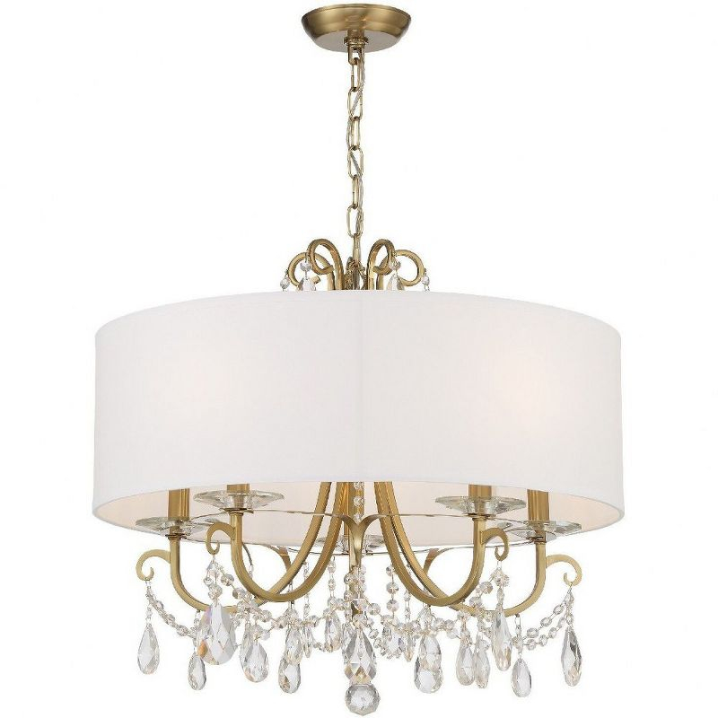 Crystorama Lighting Othello 5 - Light Chandelier in  Vibrant Gold