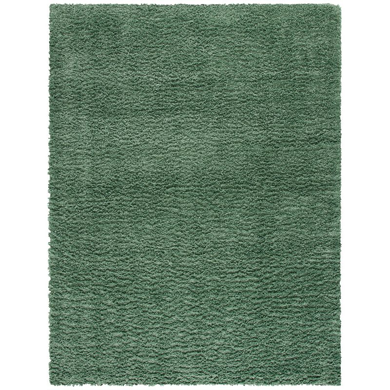 August Shag AUG200 Power Loomed Indoor Area Rug - Green - 9'x12' - Safavieh