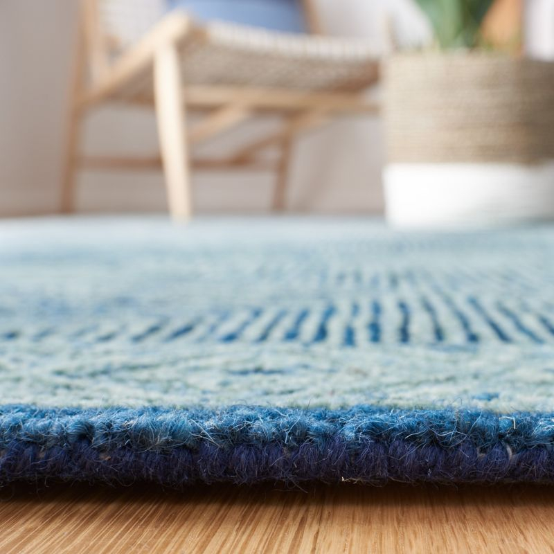 Micro-Loop MLP975 Hand Tufted Area Rug - Navy - 5'x8' - Safavieh.