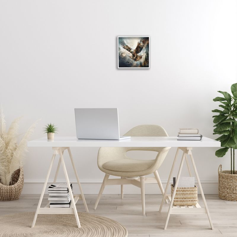 Stupell Industries Intense Eagle Spreading Wings, 12" x 12"