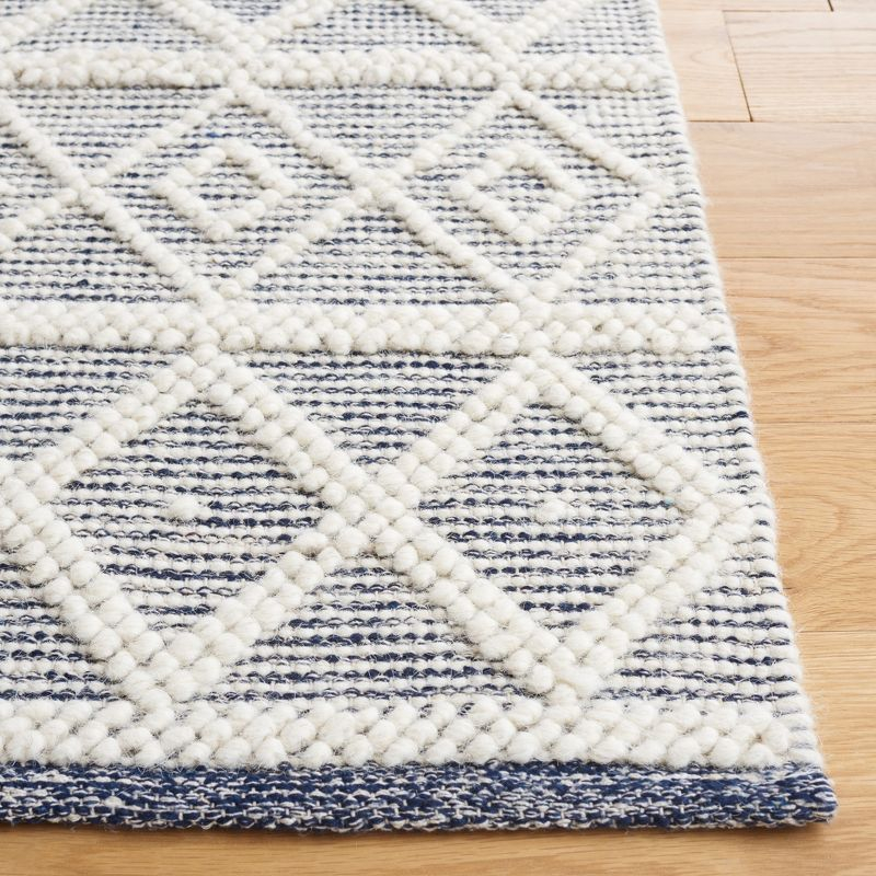 Natura NAT827 Hand Woven Area Rug - Ivory/Navy - 8'x10' - Safavieh.