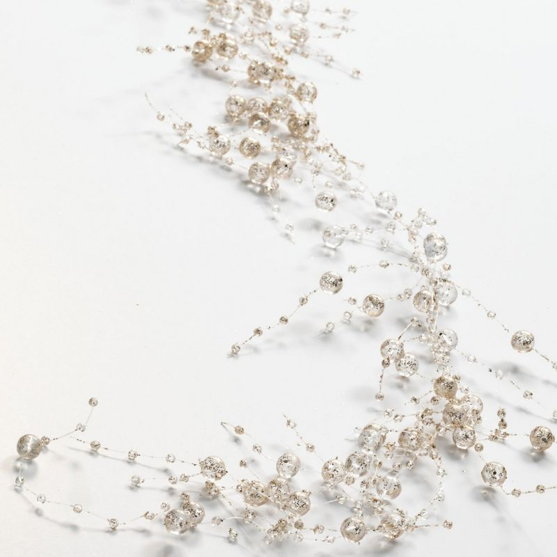 Sullivans Glittered Bead Garland 72"L Gold
