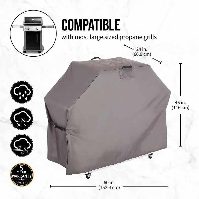 Hoan BBQ Grill Cover, Large 60 x 24 x 46 In