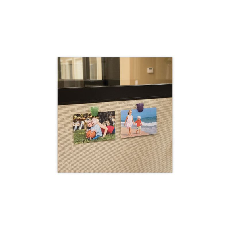 Advantus Wall Clips for Fabric Panels, 40 Sheet Capacity, Assorted Metallic Colors, 20/Box