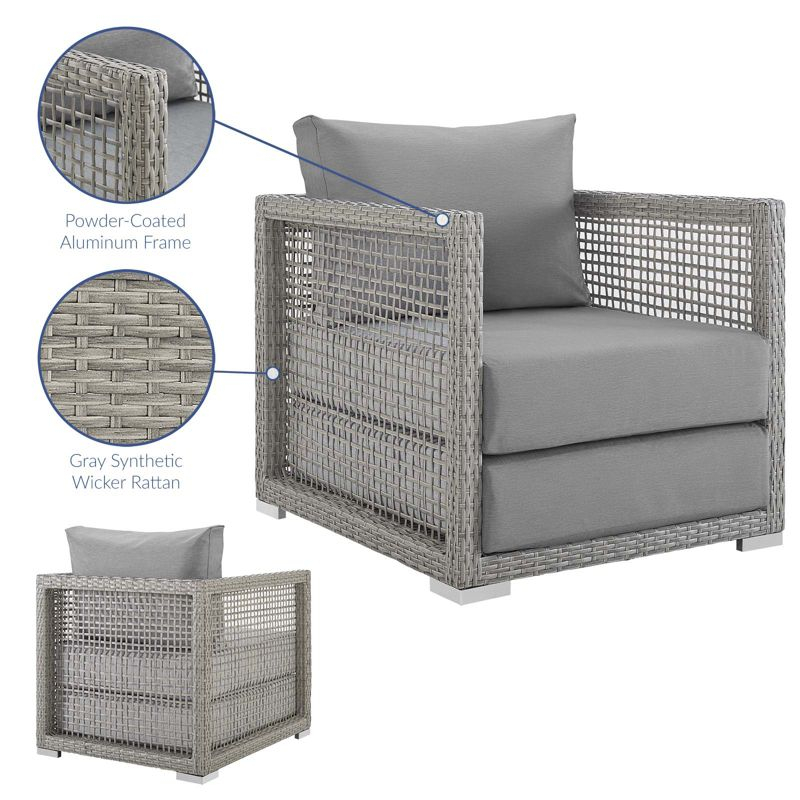 Modway Aura Rattan Outdoor Patio Armchair