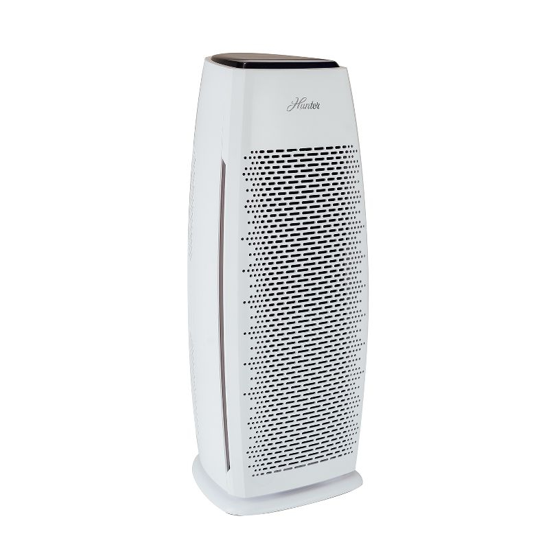 Hunter HP600 Air Purifier. True HEPA Air Purifier Tower for Pets, Odors, Allergens, Smoke, Dust, VOC's. 3 Fan Speeds, Sleep Timer