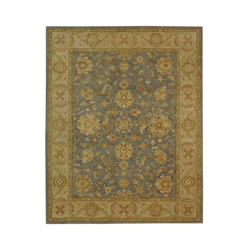Antiquity AT312 Hand Tufted Area Rug - Blue/Beige - 8'3"x11' - Safavieh.