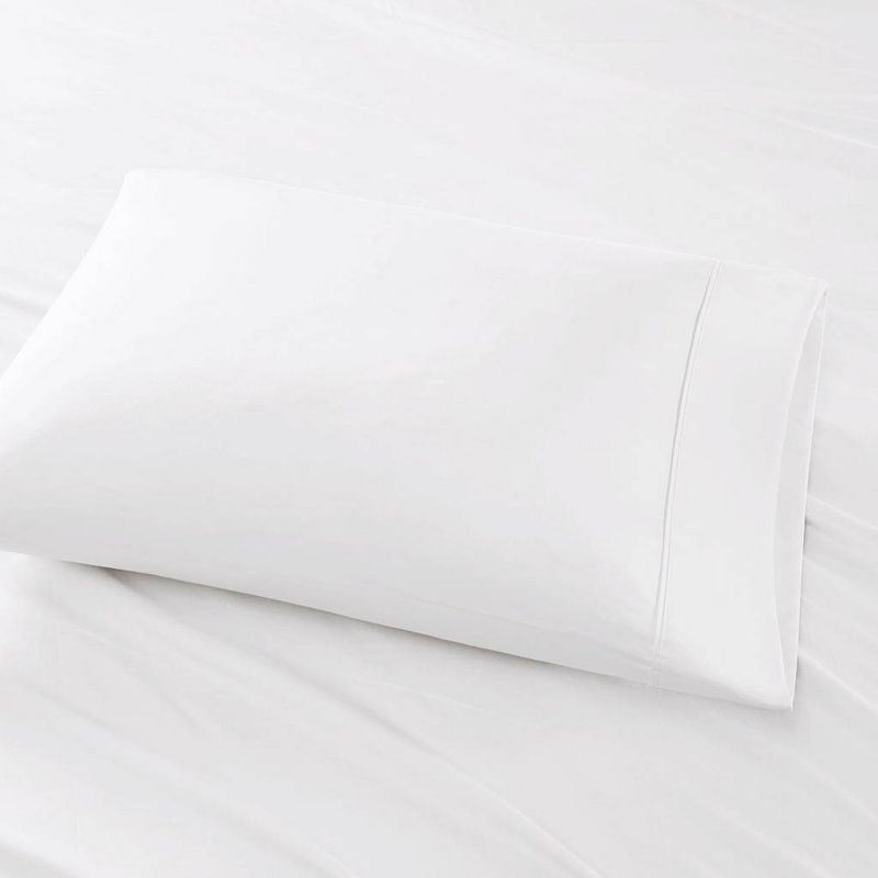 Split King 800 Thread Count 7pc Cotton Blend Sheet Set White