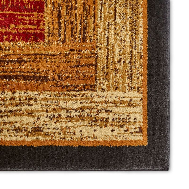 Home Dynamix Royalty Vega Contemporary Geometric Area Rug, Black/Brown, 5'2"x7'2"