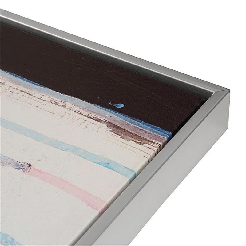 Carolina Living Rainy Forest Abstract Wall Art - Medium - Multicolor - Silver Frame