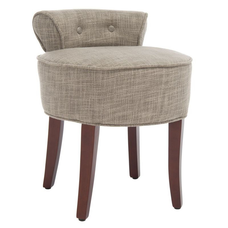 Georgia Vanity Stool - Stone - Safavieh