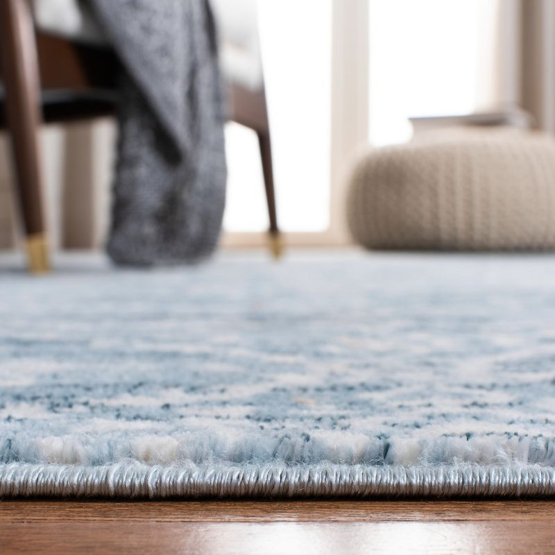 Isabella ISA953 Machine Made Indoor Area Rug - Denim Blue/Ivory - 6'7"x6'7" - Safavieh