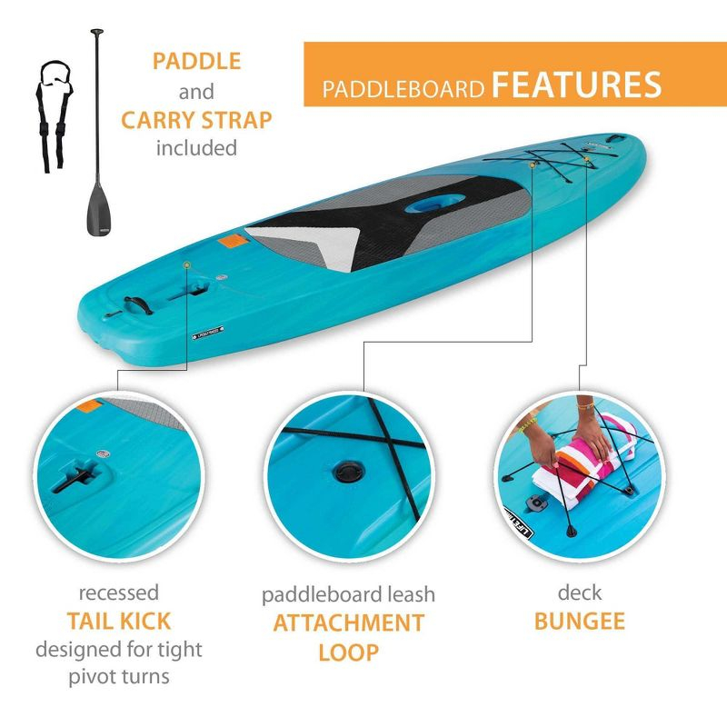 Lifetime Horizon 100 Stand-Up Paddleboard - 2 Pack (Paddles Included), Bahama Fusion - 91014