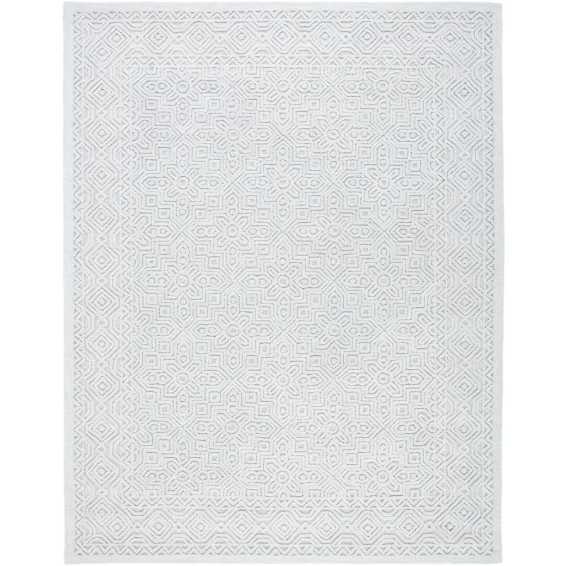 Textural TXT101 Hand Tufted Area Rug - Silver - 6'x9' - Safavieh.