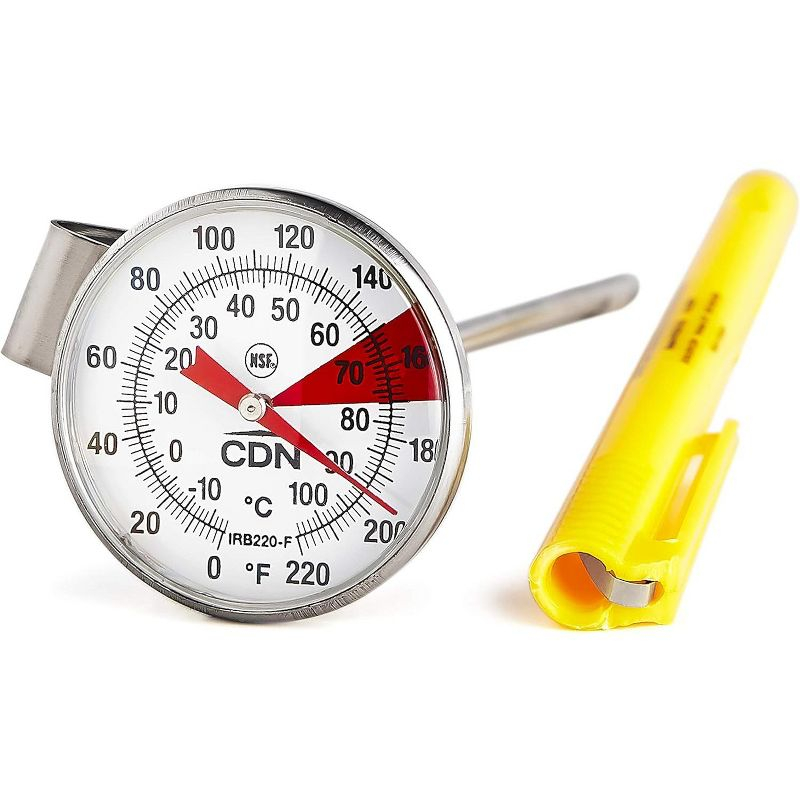 CDN ProAccurate Beverage and Frothing Thermometer, Stainless Steel