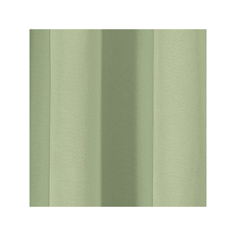 Collections Etc Short Blackout Window Curtain Panel with Easy Open-Close, Single Panel, 56" x 45" Sage Unisex