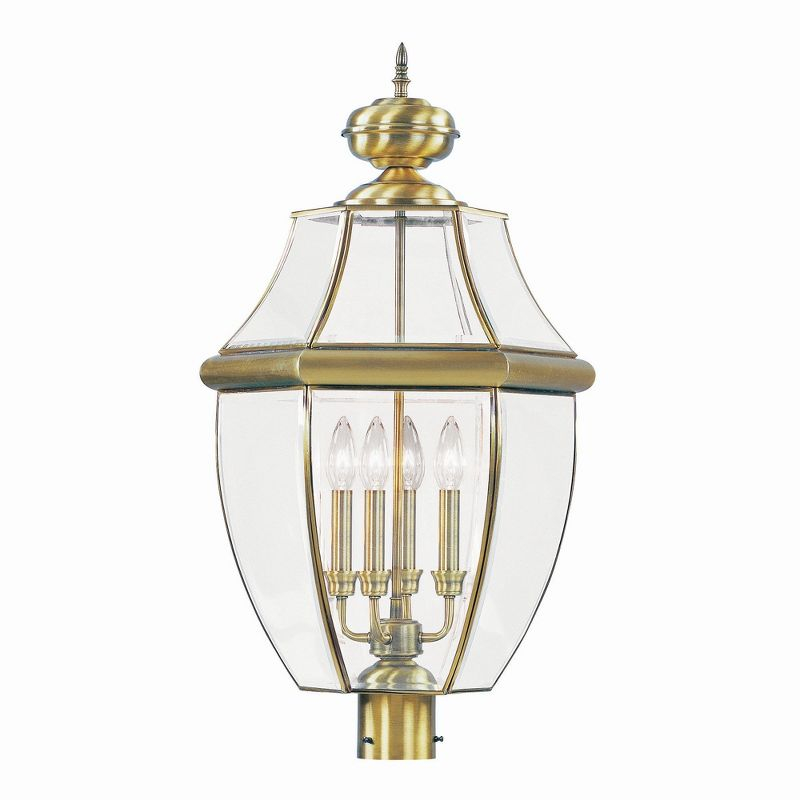 Livex Lighting Monterey 4 - Light Lantern in  Antique Brass
