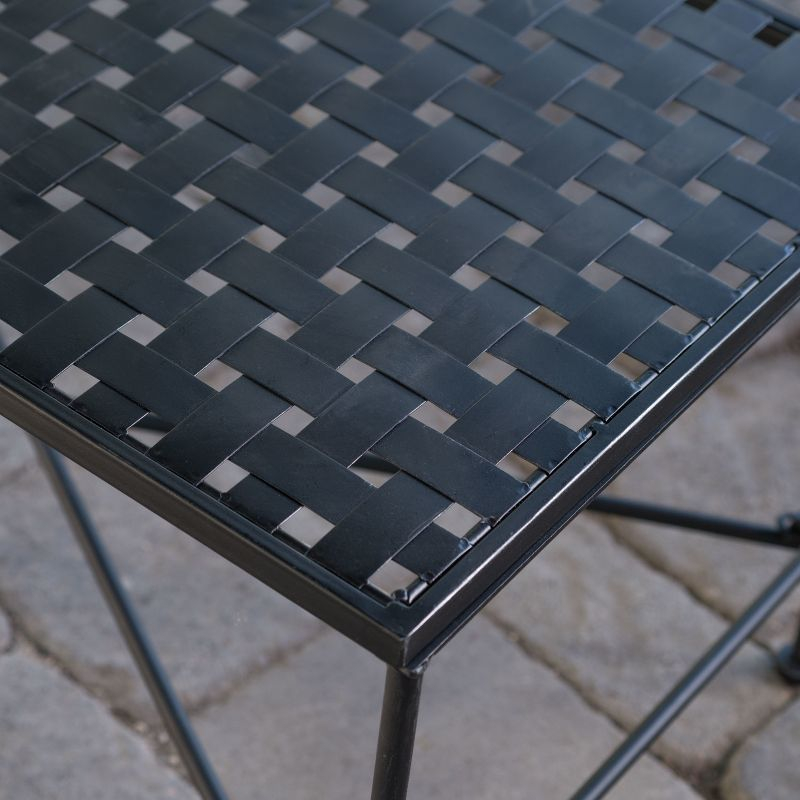 Petra Rectangle Iron Patio Coffee Table: Weather-Resistant, Christopher Knight Home