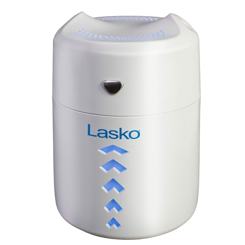 Lasko Ultrasonic Cool Mist Personal Humidifier, 0.4 Liter, Portable Home Water Vaporizer and Air Purifier for Bedroom and Small Room, White