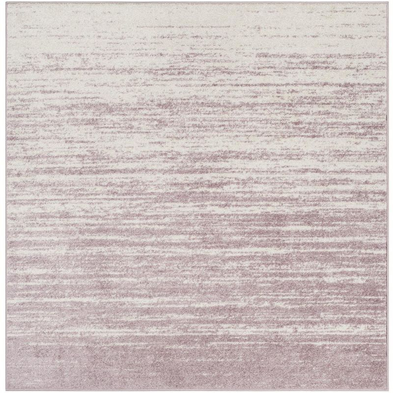 Adirondack ADR113 Machine Made Indoor Area Rug - Cream/Purple - 6'x6' - Safavieh