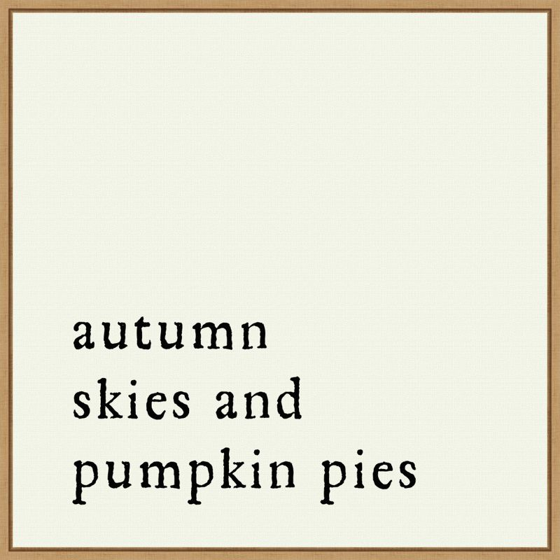Amanti Art Autumn Skies Pumpkin Pies by Amanti Art Portfolio Canvas Wall Art Print Framed 22 x 22-in.