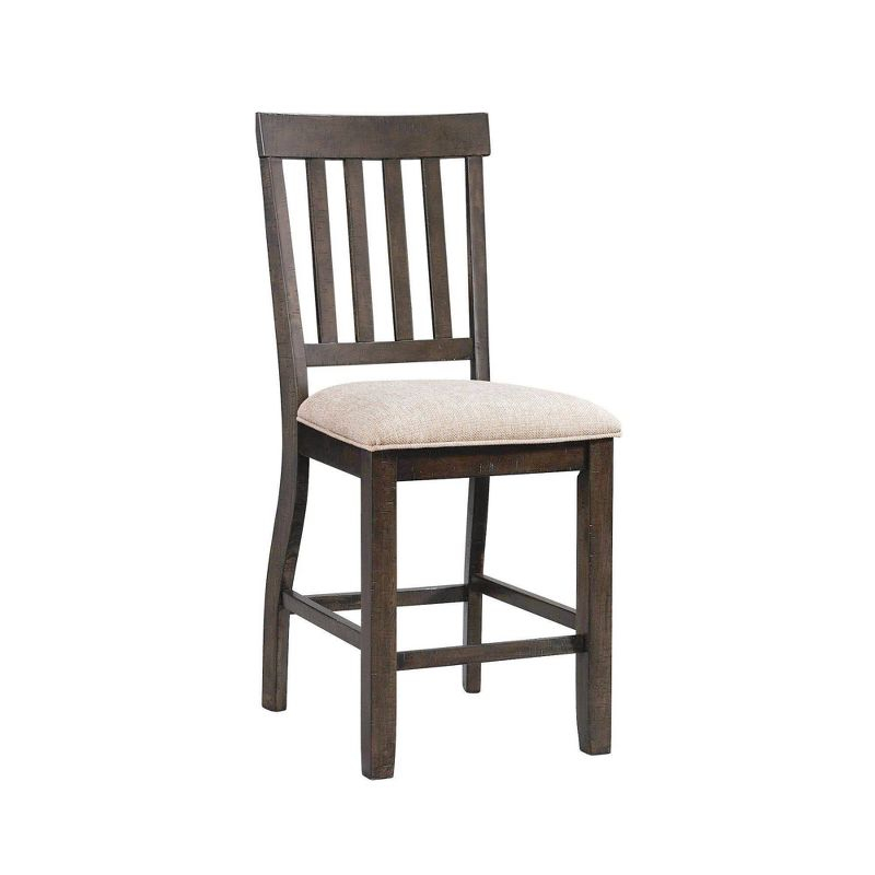 Stanford Slat Counter Height Barstool Brown - Picket House Furnishings