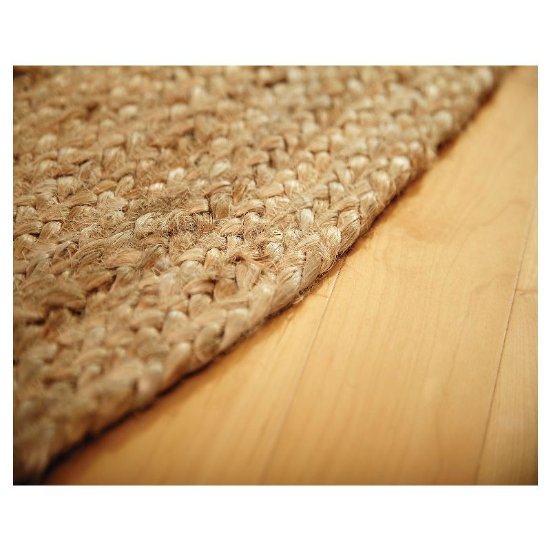 4'x4' Solid Area Rug Natural - Anji Mountain