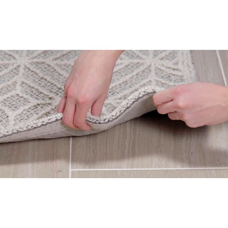 Trace TRC212 Hand Tufted Area Rug - Grey/Black - 6'x6' - Safavieh.