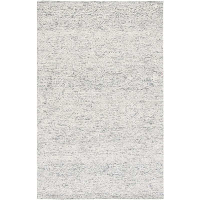 Metro MET998 Hand Tufted Indoor Area Rug - Dark Grey/Ivory - 4'x6' - Safavieh
