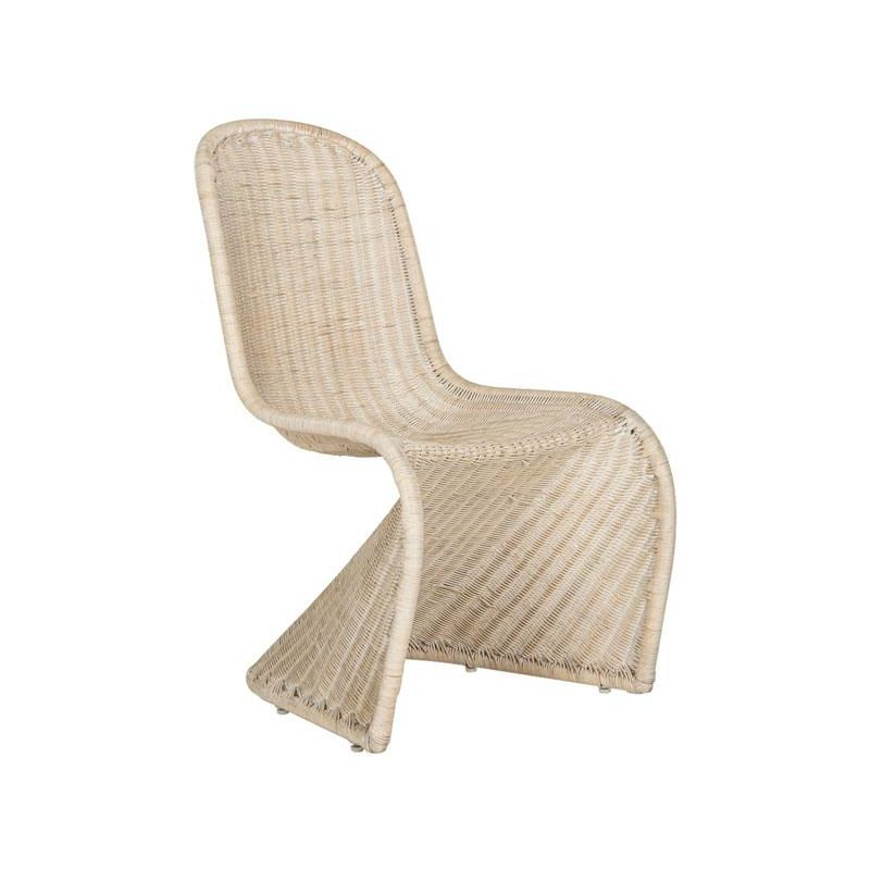 Tana Wicker Side Chair (Set of 2) - SEA8009 - Natural White Wash - Safavieh