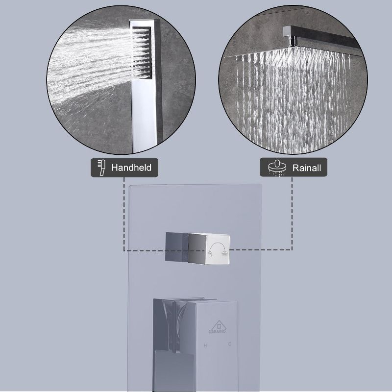 CASAINC 10" Wall Mounted Dual Shower Heads Shower Valve Trim System Kit