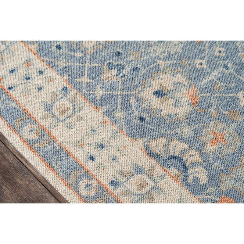 Momeni 3'3"x5' Anatolia Mae Medallion Machine Loomed Area Rug Blue: Wool & Nylon, Low Pile, Indoor Classic Rectangle Rug