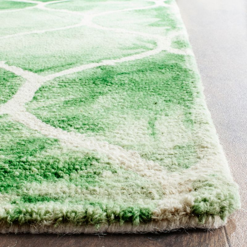 Dip Dye DDY685 Hand Tufted Indoor Area Rug - Green/Ivory - 8'x10' - Safavieh