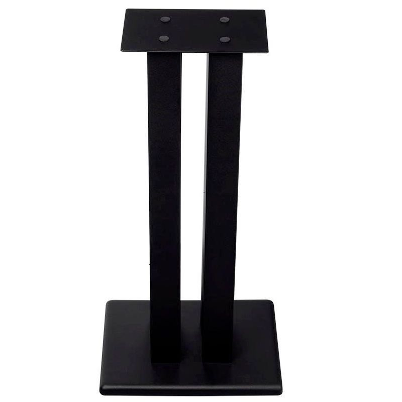 Monolith 24 Inch Speaker Stand (Each) - Black | Supports 75 lbs, Adjustable Spikes, Compatible With Bose, Polk, Sony, Yamaha, Pioneer and others