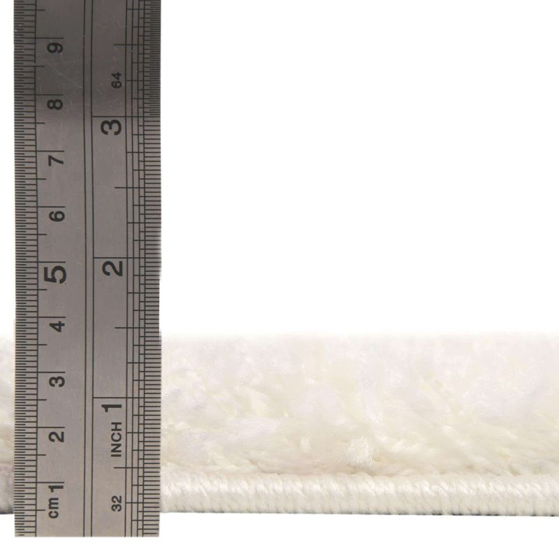 Unique Loom 3' 3 x 5' 3 Solid Shag Snow White Area Rug