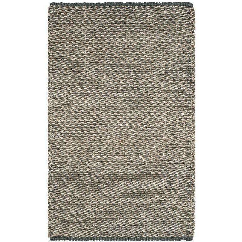 Natural Fiber NF454 Hand Woven Indoor Area Rug - Blue/Natural - 5'x8' - Safavieh.