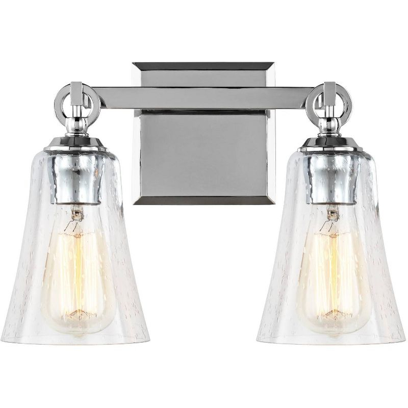 Generation Lighting Monterro 9 1/2" High 2-Light Chrome Wall Sconce