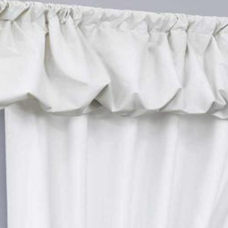 Commonwealth Prescott Rod Pocket Dressing Window Curtain Panel Set - 80x63", White