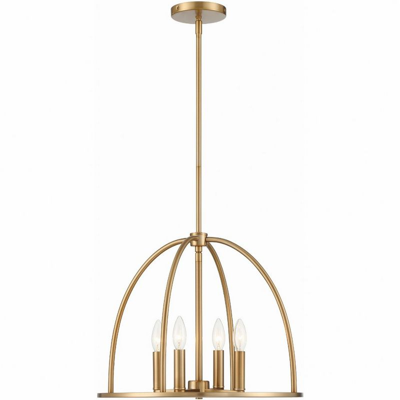 Crystorama Lighting Abbott 4 - Light Chandelier in  Vibrant Gold
