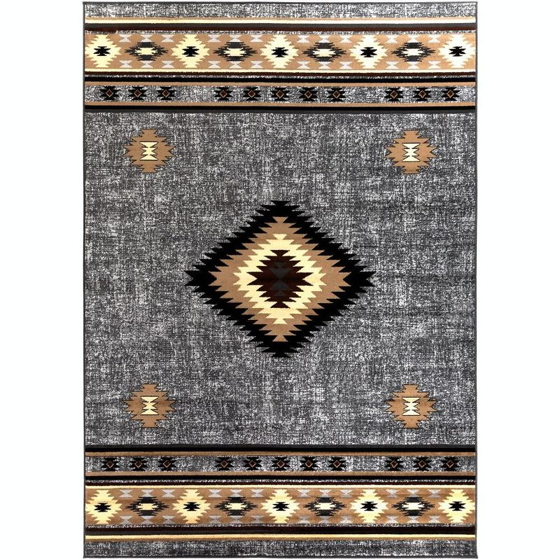 Mark & Day Oxbow 7'10"x11'2" Rectangle Woven Indoor Area Rugs Charcoal