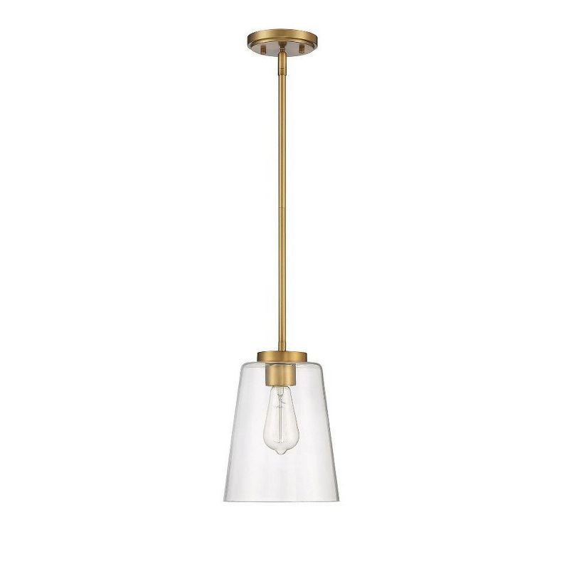 Savoy House Calhoun 1 - Light Pendant in  Satin Nickel